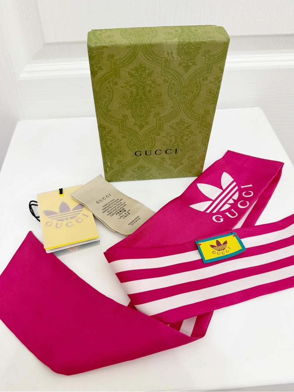 Gucci x Adidas Silk Scarf - Limited Edition